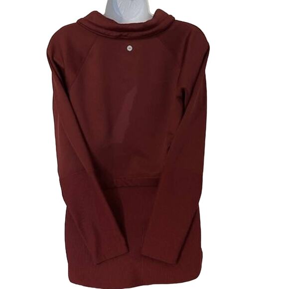 AVIA 1/2 zip pullover sweatshirt Size Small in Red Balm - Picture 4 of 5